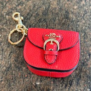Coach key chain with mini wallet